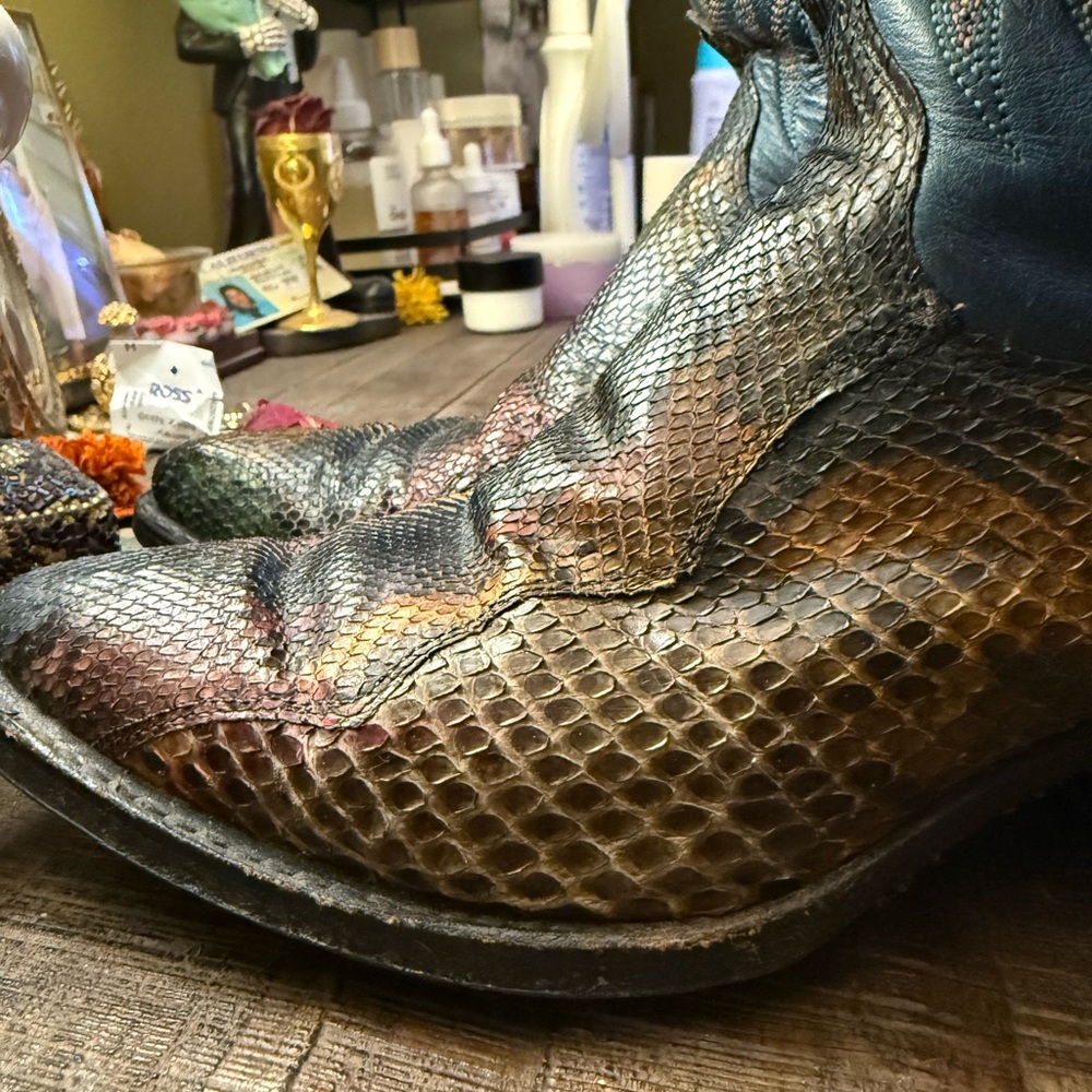 Dan Post Exotic Python Cowboy Boots - image 5